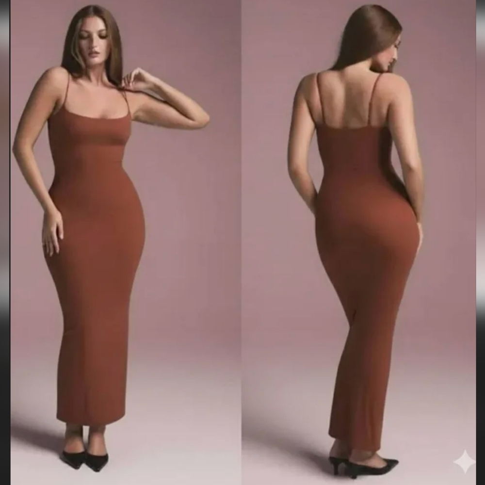 Skims Fits Everybody Long Cami Slip Dress Large